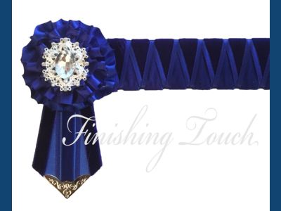 Bride Filet Pour Cheval Avec Têtières Rembourrées (bleu/multicolore) – Taille Cheval
